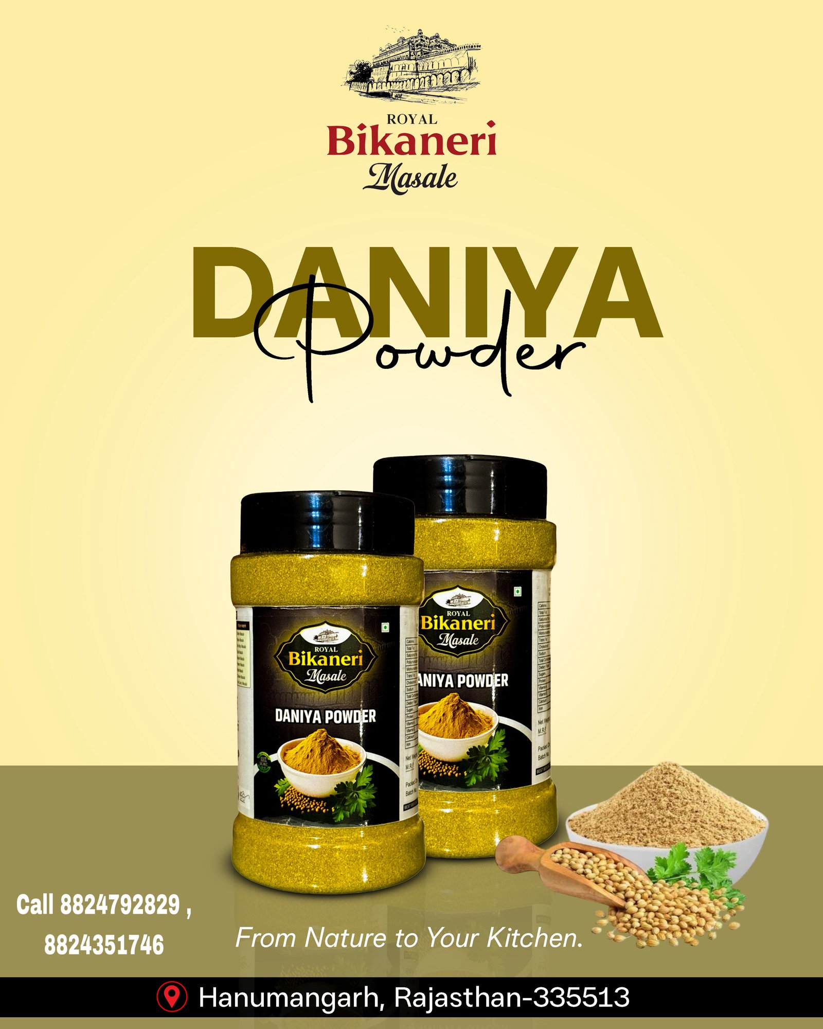 Fresh Dhaniya Powder | Royal Bikaneri Masale | Pure Coriander 200g
